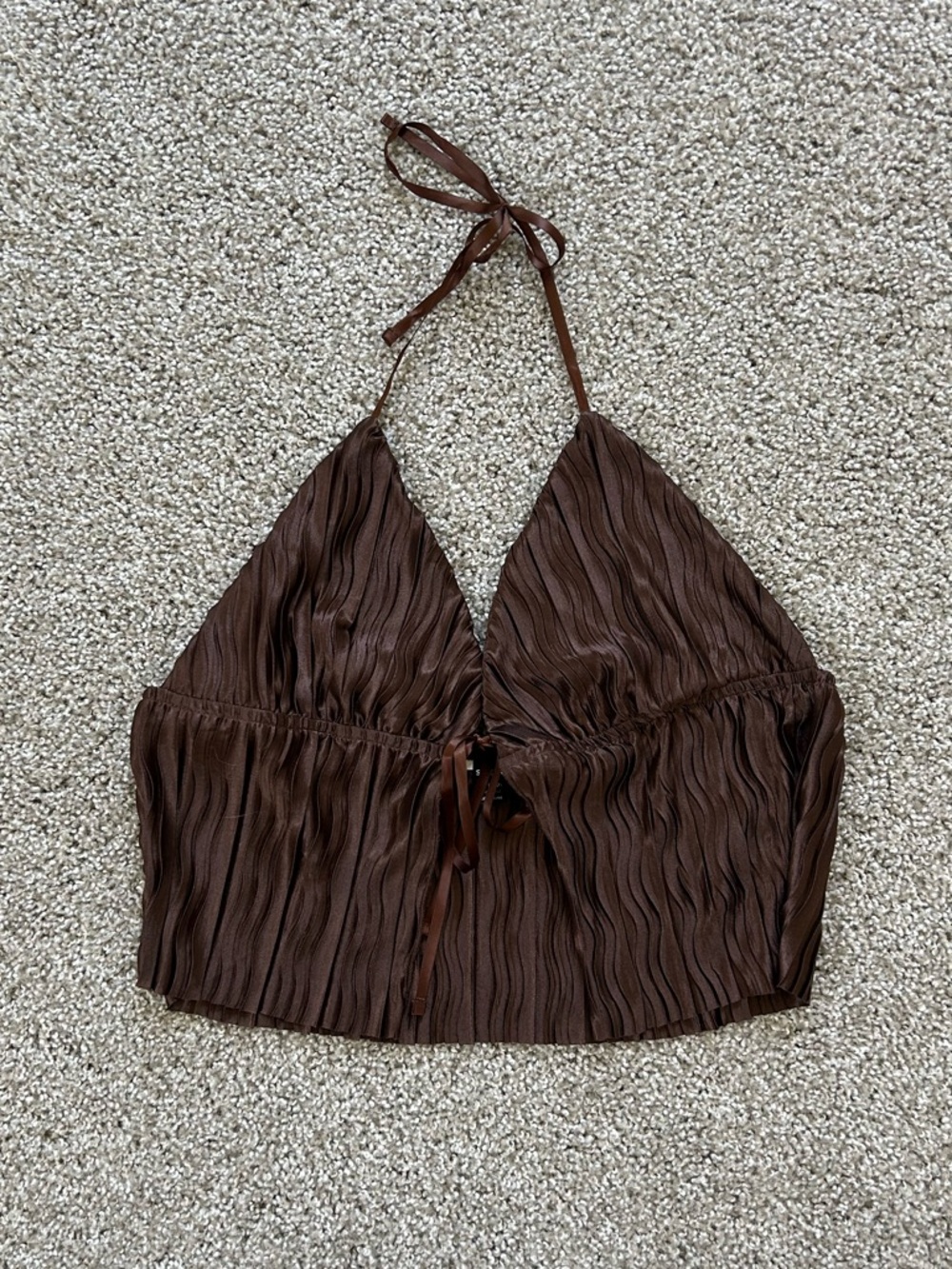 shein tie front halter